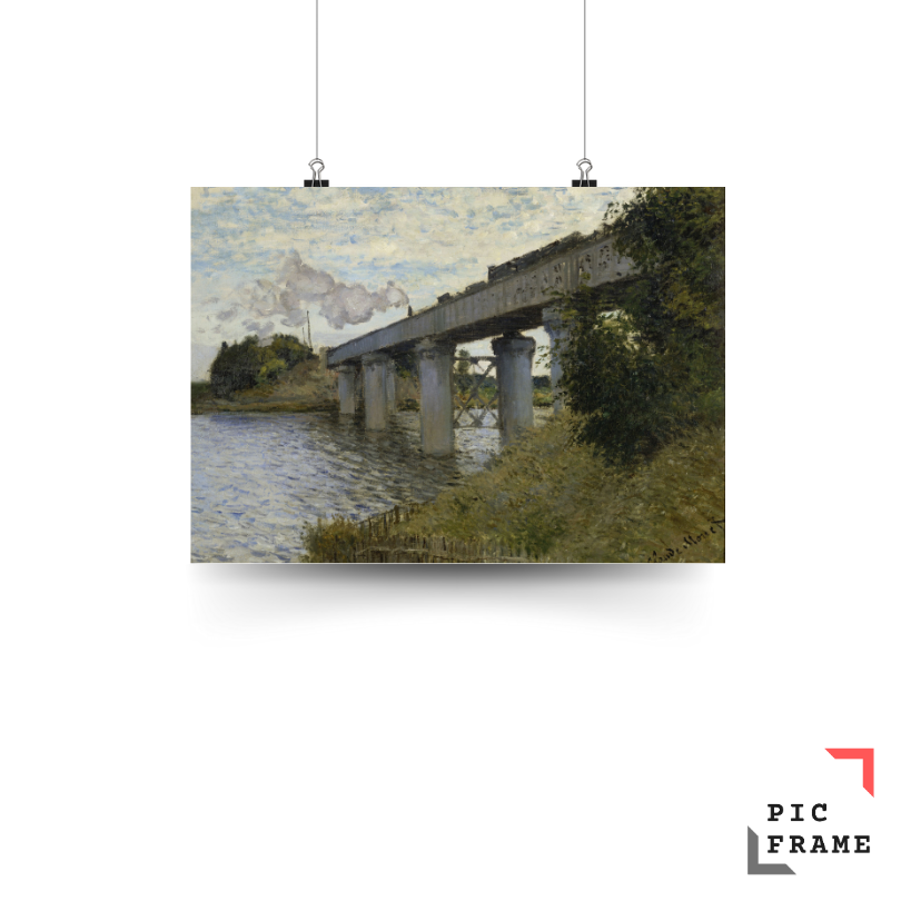 The Railroad bridge in Argenteuil (1873 - 1874)