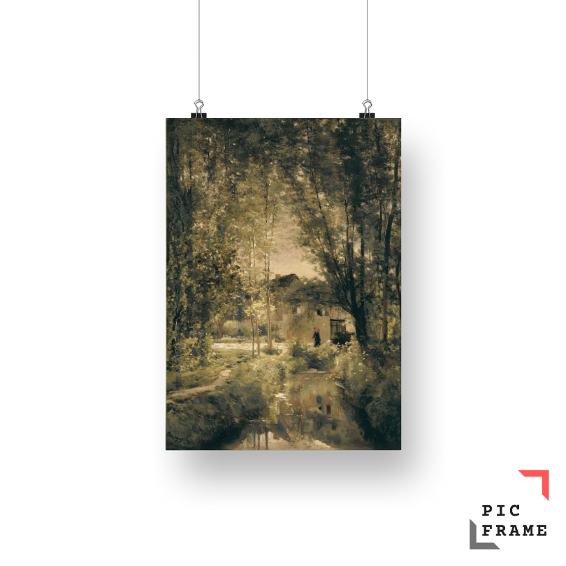 Landscape with a Sunlit Stream