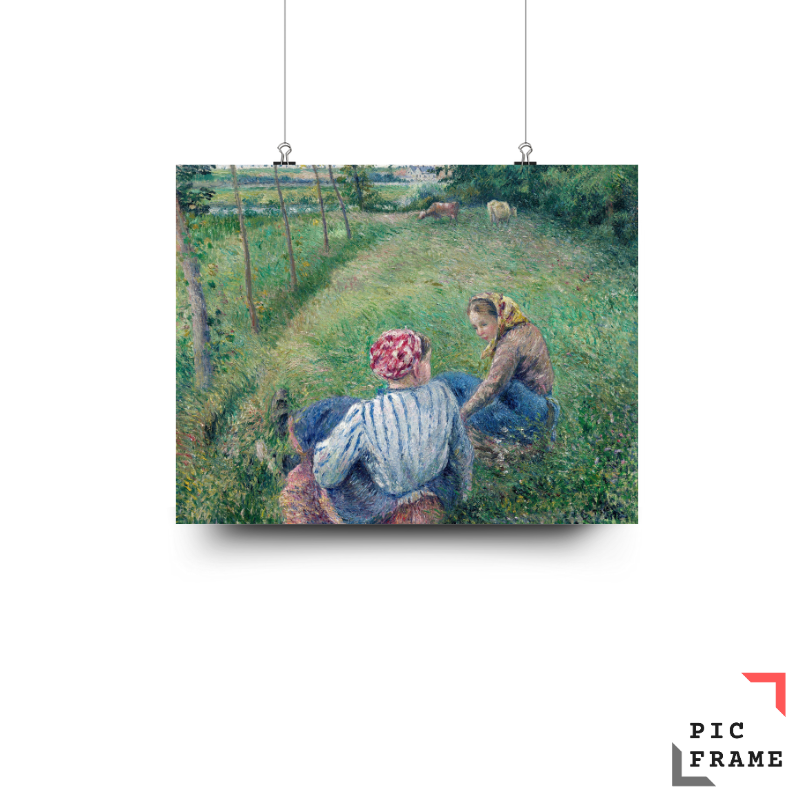 Young Peasant Girls Resting in the Fields near Pontoise