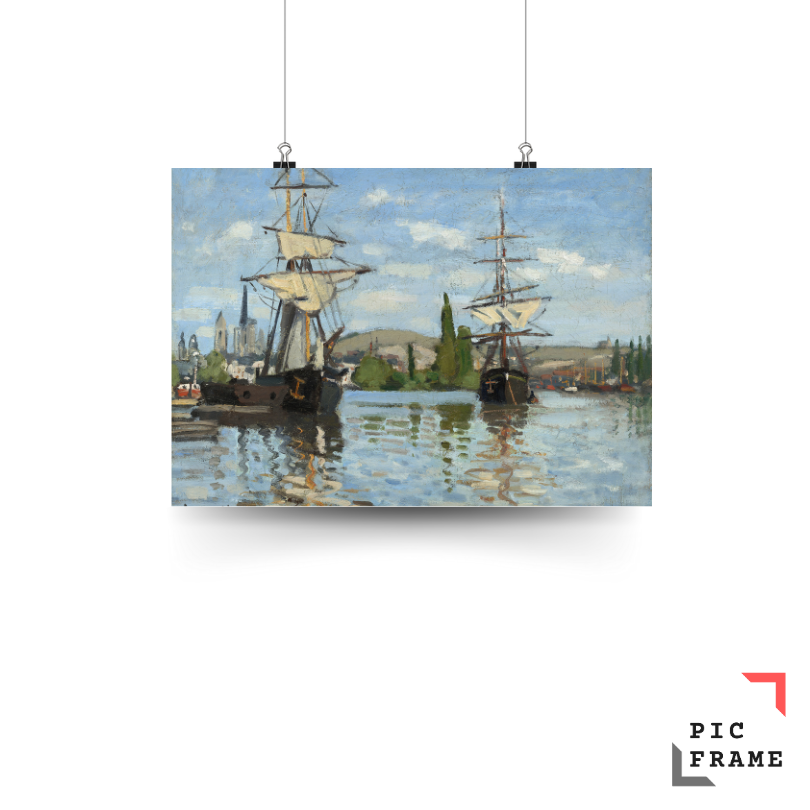 Ships Riding on the Seine at Rouen