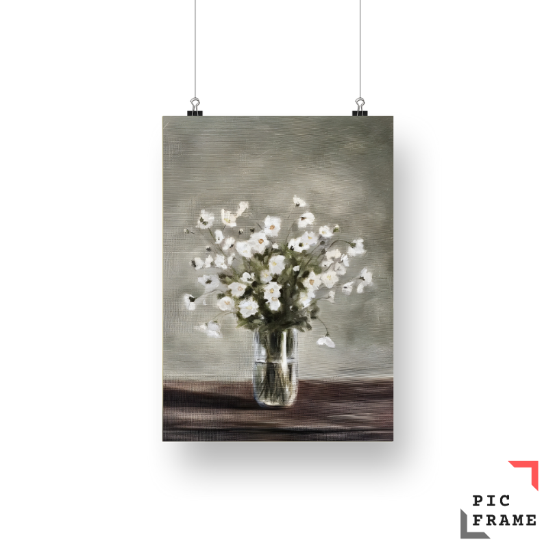 White Flowers in a Vase
