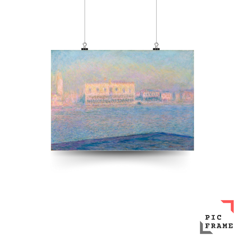 The Doge_s Palace Seen from San Giorgio Maggiore (1908) by Claude Monet