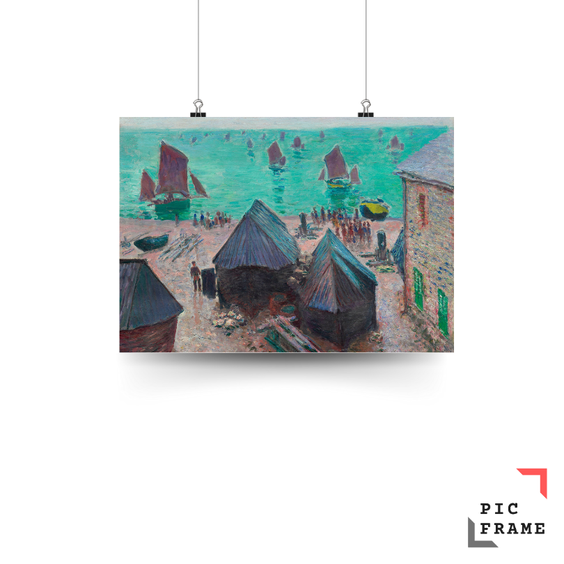 The Departure of the Boats, Étretat (1885) by Claude Monet