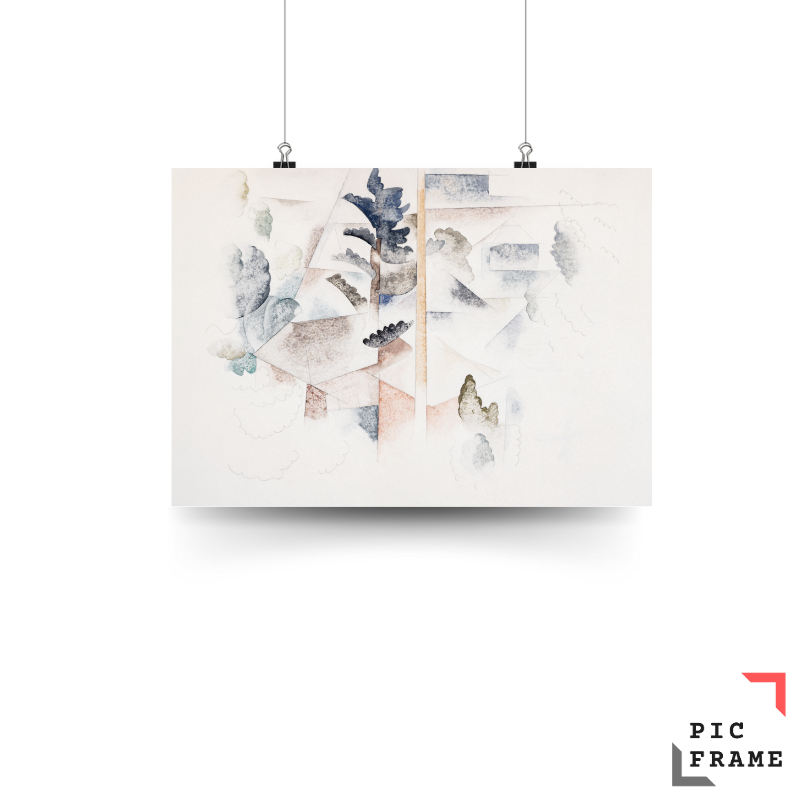 Bermuda Trees and Architecture (ca. 1916 - 1917) Charles Demuth