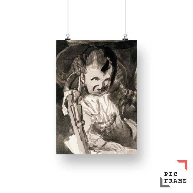 Sketch of Felix Klee (1908) by Paul Klee