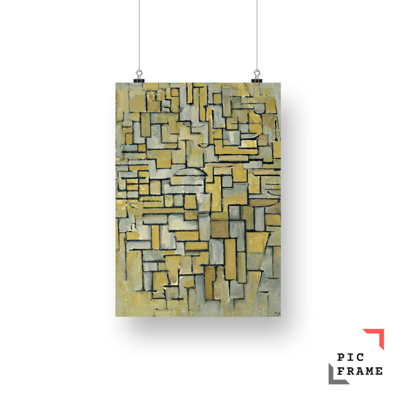 Piet Mondrian_s Composition in Brown and Gray (1913)