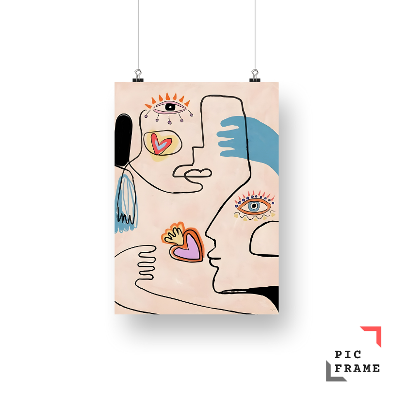 Abstract Faces in Harmony