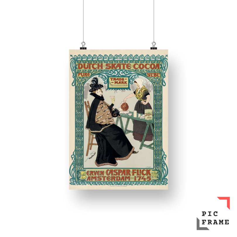 Dutch skate cocoa (1897) by Johann Georg van Caspel