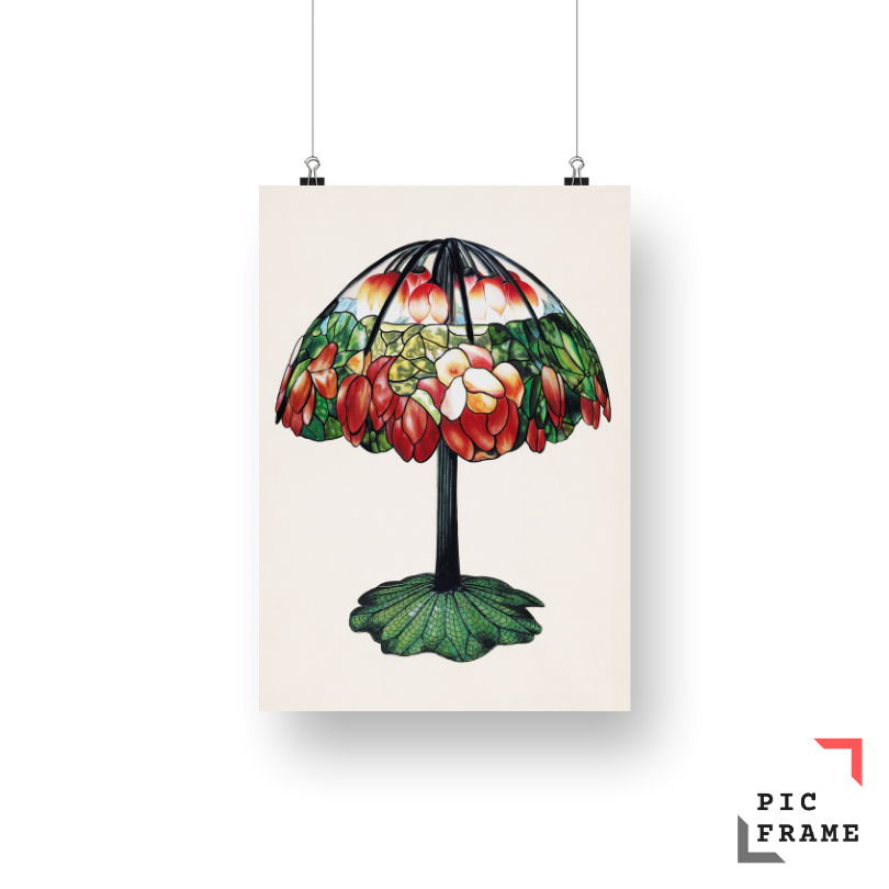 Design for a Lamp by Louis Comfort Tiffany