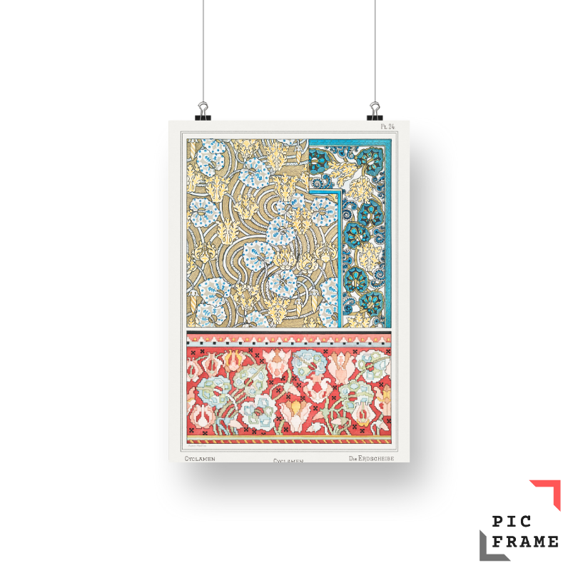 Cyclamen from La Plante et ses Applications ornementales (1896) illustrated by Maurice Pillard Verneuil