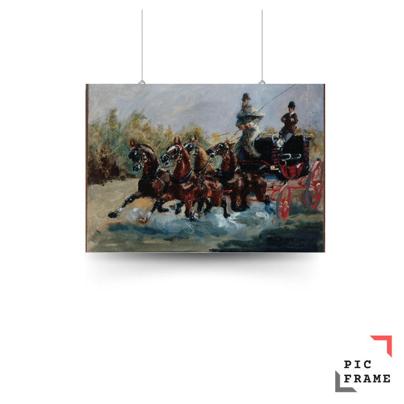 Nice souvenir of the promenade des Anglais (1880) by Henri de Toulouse–Lautrec