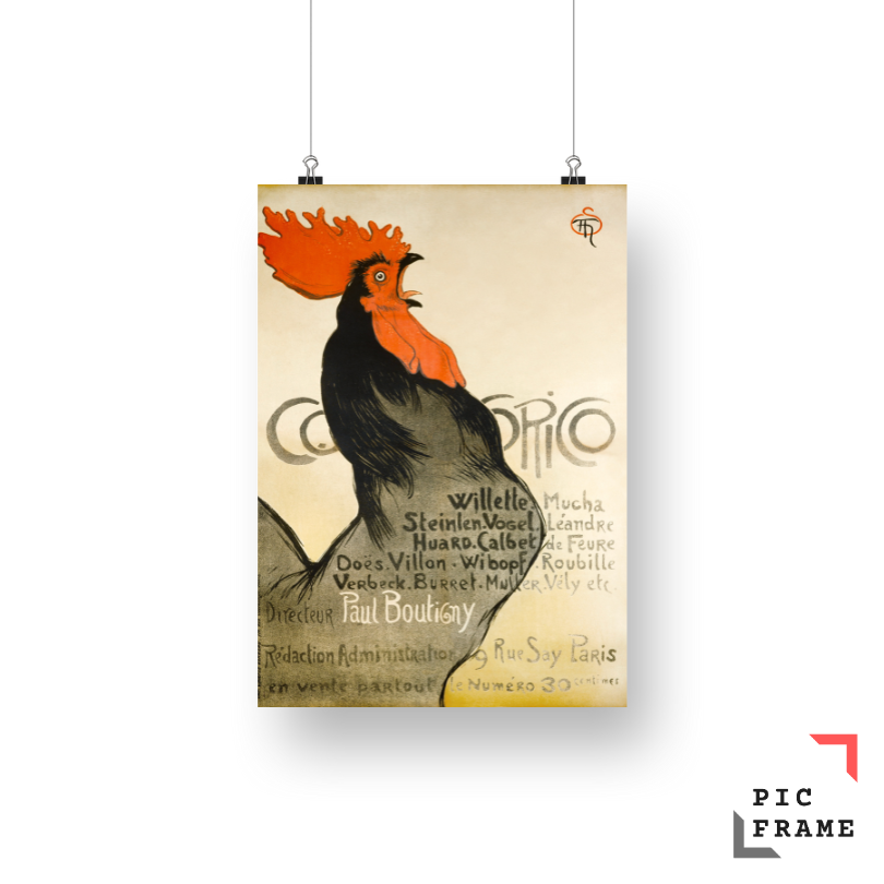 Cocorico (1899) by Theophile-Alexandre Steinlen & Charles (Parijs) Verneau