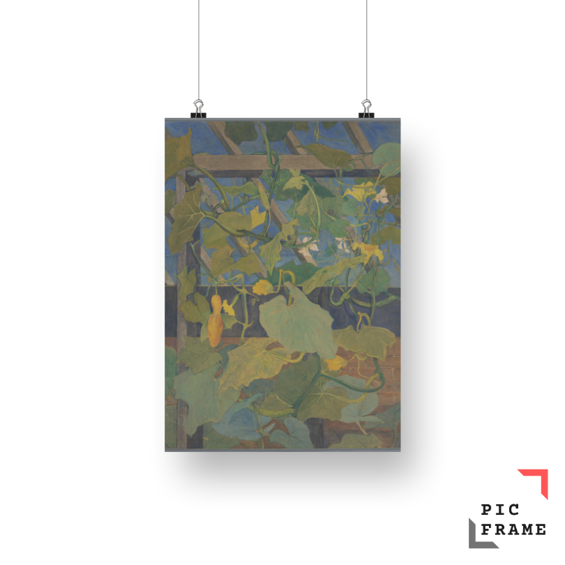 Broeikas met sierkalebassen (in or after 1897 - in or before 1901) by Theo van Hoytema