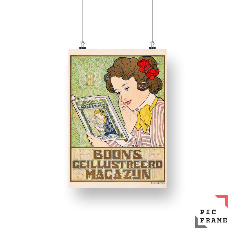 Affiche voor Boon_s Geïllustreerd Magazijn (1899–1909) by Johann Georg van Caspel