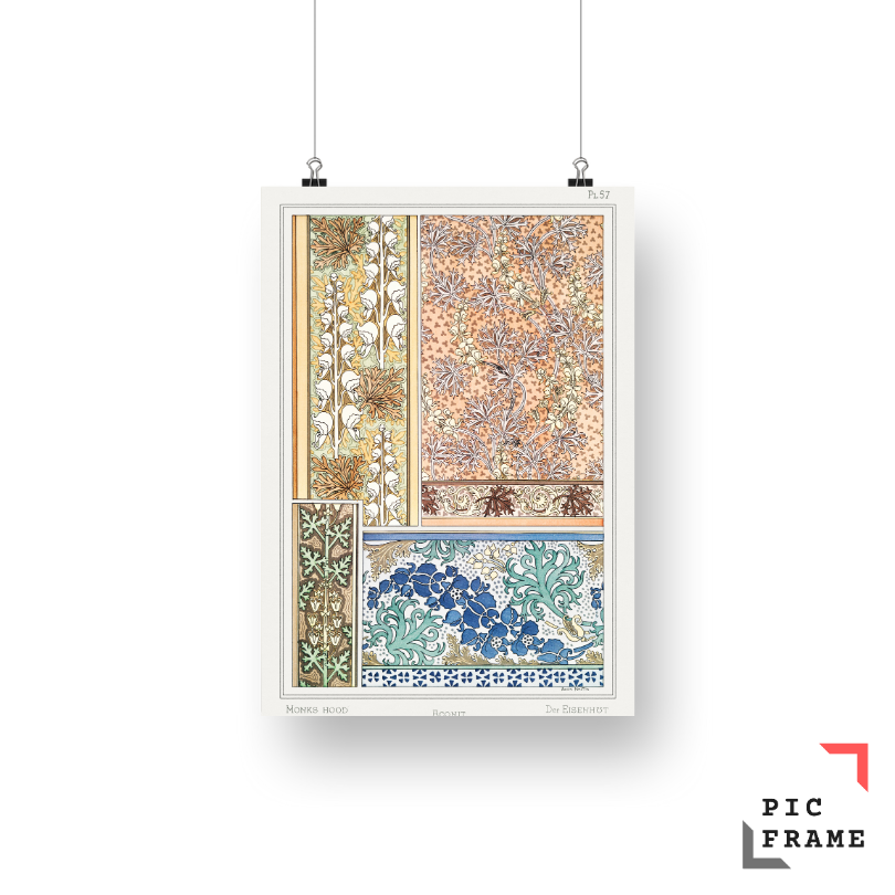 Aconite (monkshood) from La Plante et ses Applications ornementales (1896) illustrated by Maurice Pillard Verneuil