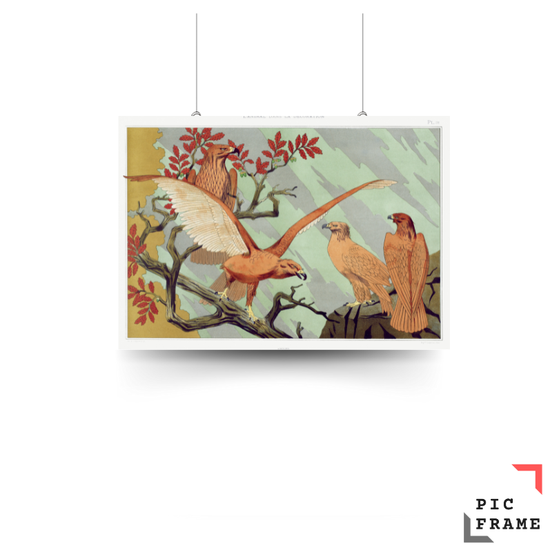 Aigles from L_animal dans la décoration (1897) illustrated by Maurice Pillard Verneuil