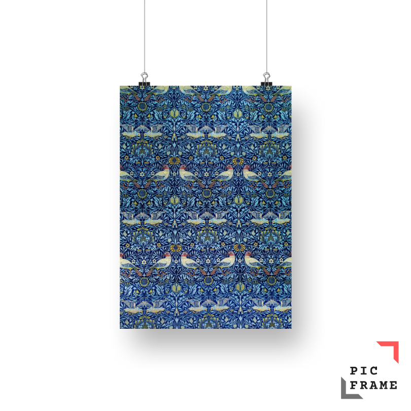 William Morris_s Wool curtain Bird (1877-1878) famous pattern