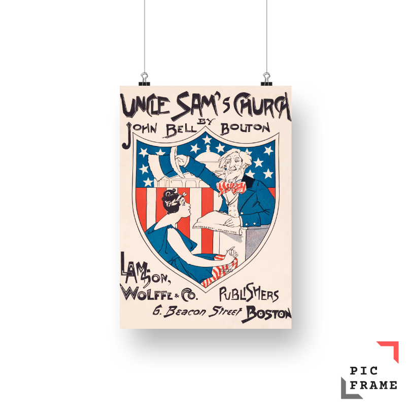 Uncle Sam_s church (1895) by Ethel Reed