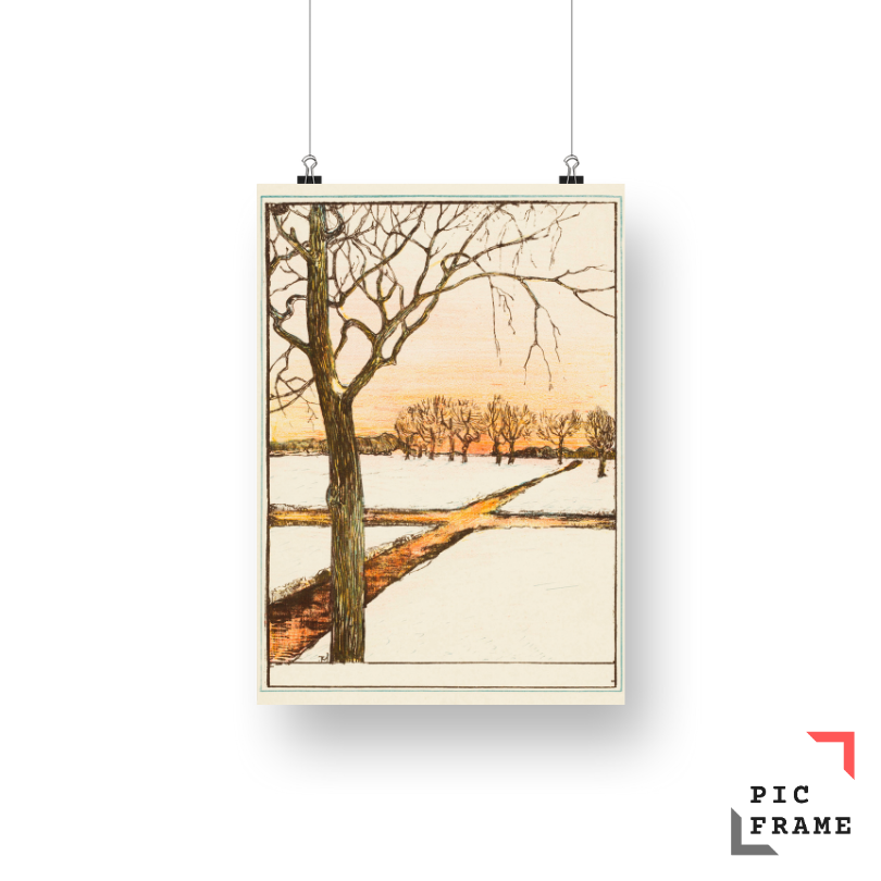 Sneeuwlandschap (1895) by Theo van Hoytema