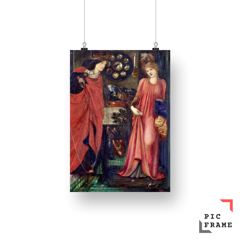 Fair Rosamund and Queen Eleanor (1861) by Sir Edward Burne–Jones