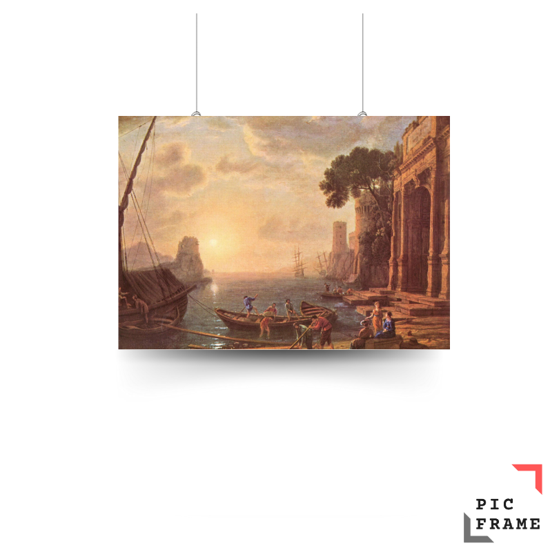 Hafen beim Sonnenuntergang (1694) by Claude Lorrain