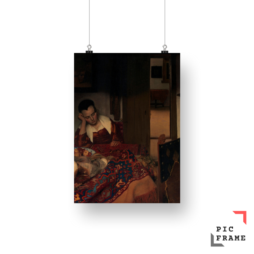 A Maid Asleep (ca.1656–1657) by Johannes Vermeer