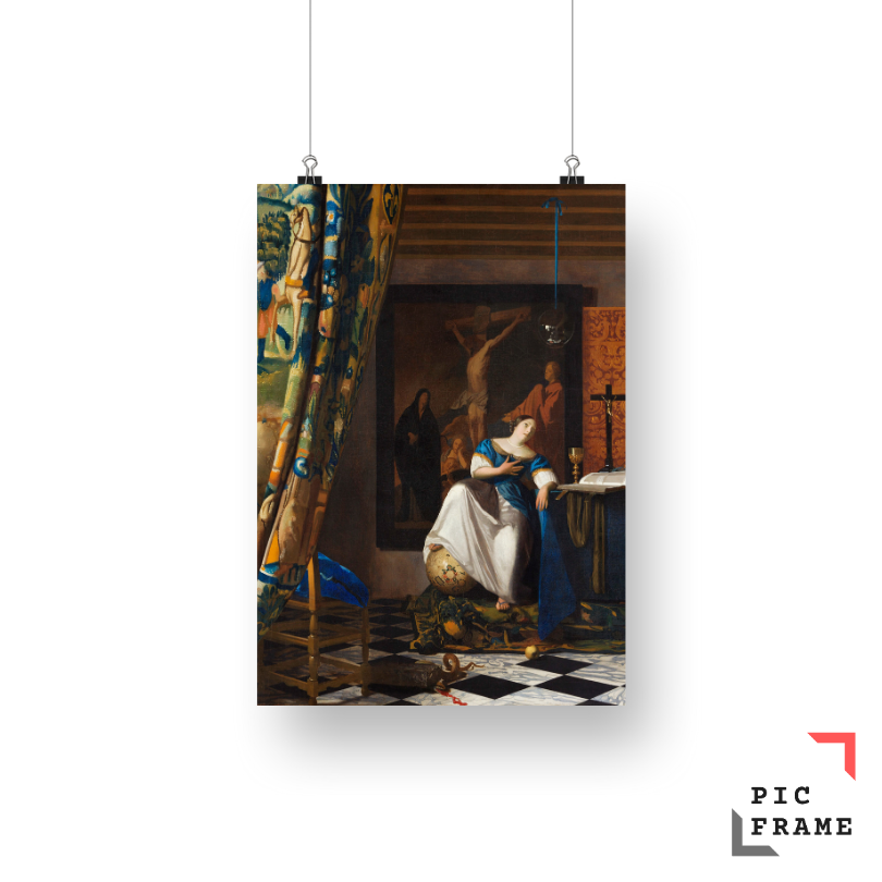 Allegory of the Catholic Faith (ca.1670–1672) by Johannes Vermeer