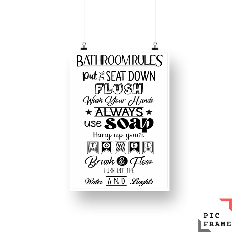 Bathroom Rules