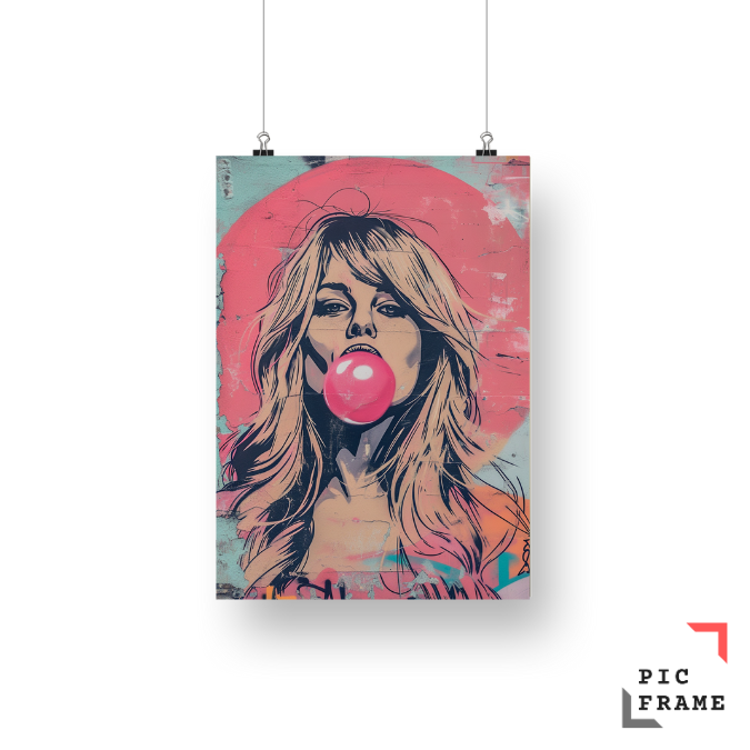 Briggette Bardtot Blowing Bubbles