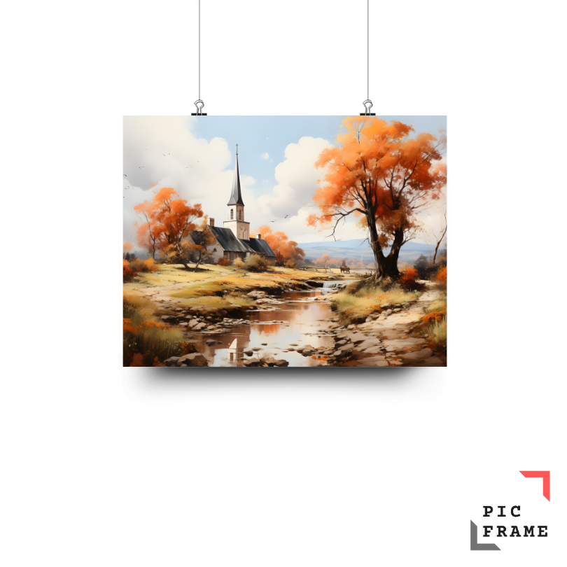 Church by the Stream