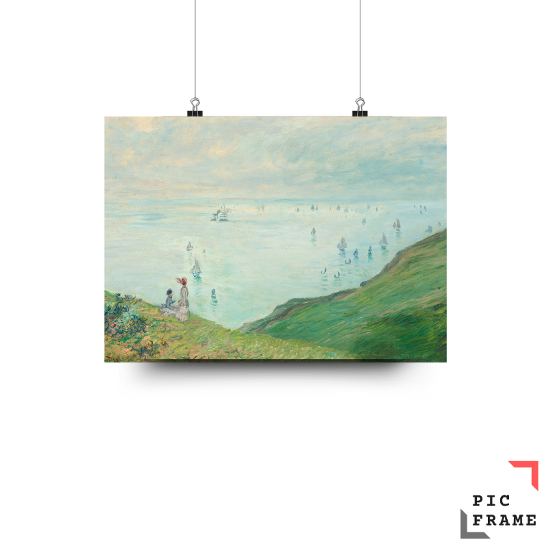 Claude Monet Poster Cliffs at Pourville, 1882