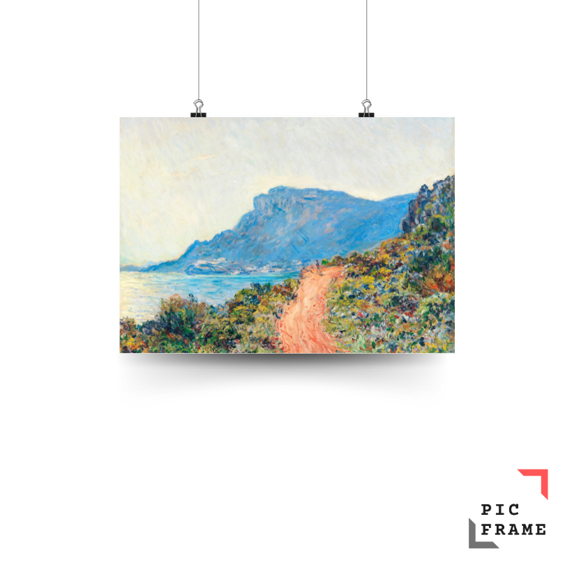 Coastal road at Cap Martin, Claude Monet