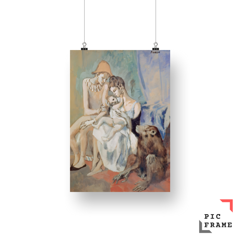 Family of Acrobats with Monkey