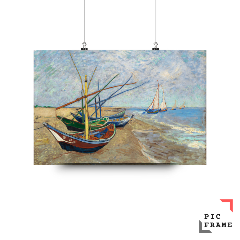 Fishing Boats on the Beach at Saintes-Maries