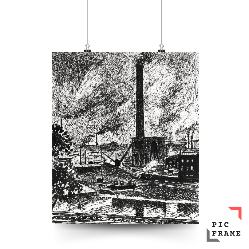 Industrial Scene Henry Lyman Sayen