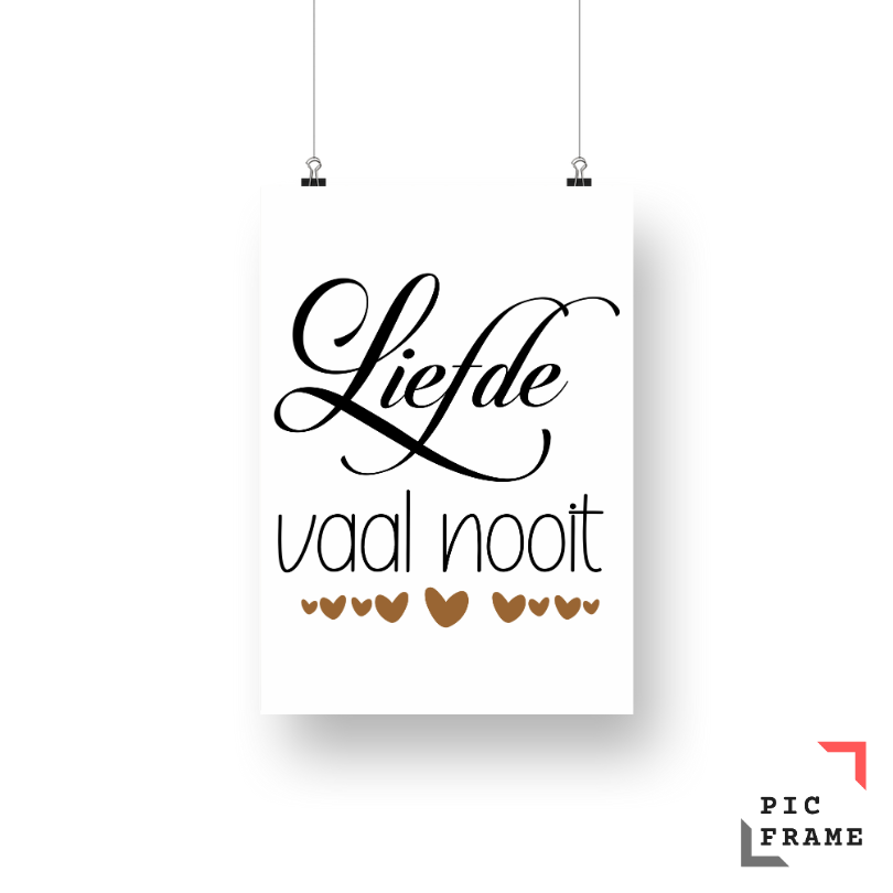 Liefde vaal nooit