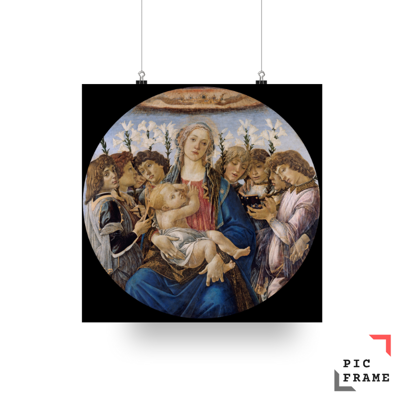 Mary With Child And Singing Angels