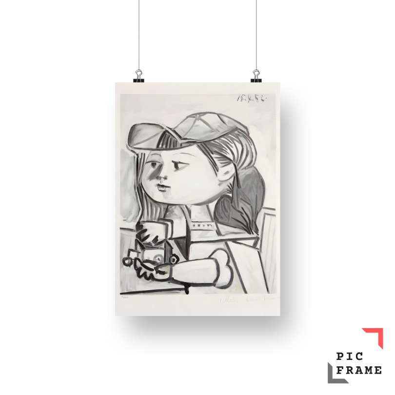 Pablo Picasso Buste De Petite Fille Black