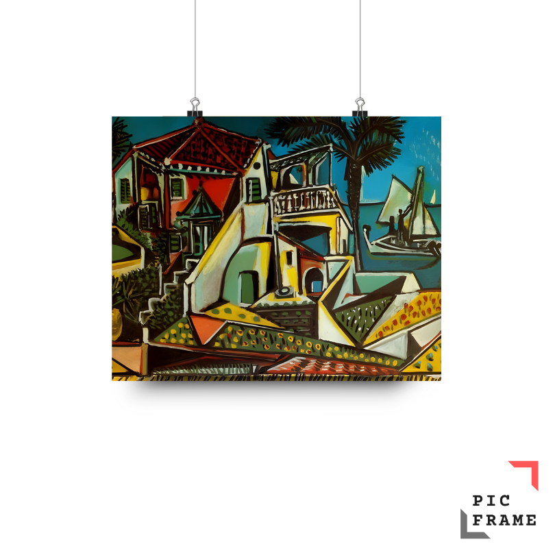 Paysage méditerranéen, Paysage méditerranéen Impression sur toile