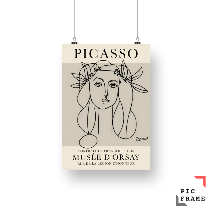 Picasso line drawing of Francoise Gilot