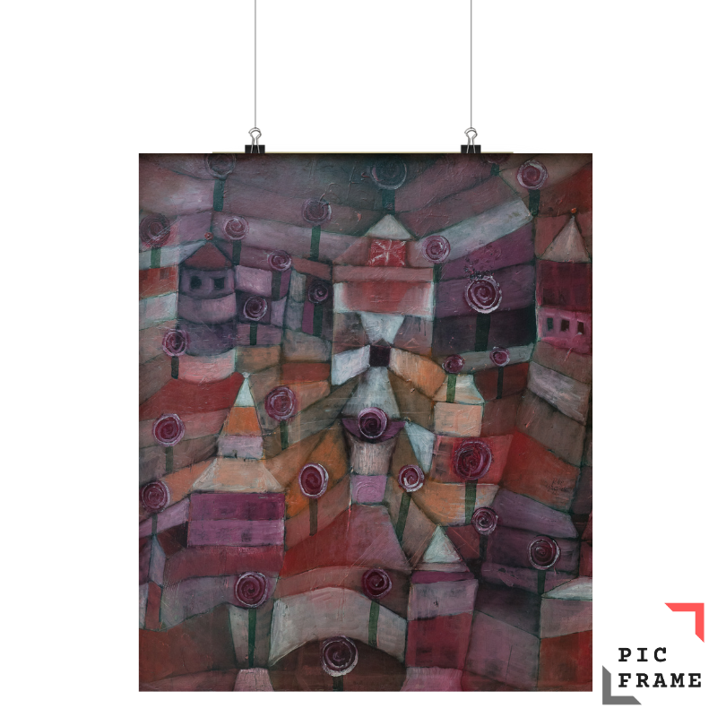 Rose garden (1920) by Paul Klee
