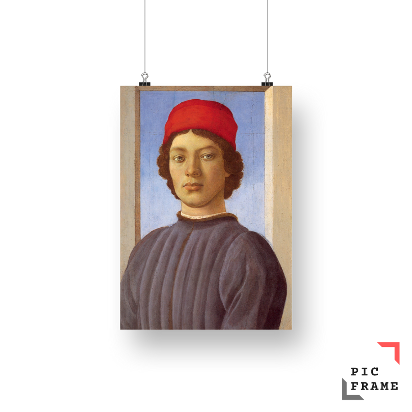 Portrait of a young man with red cap