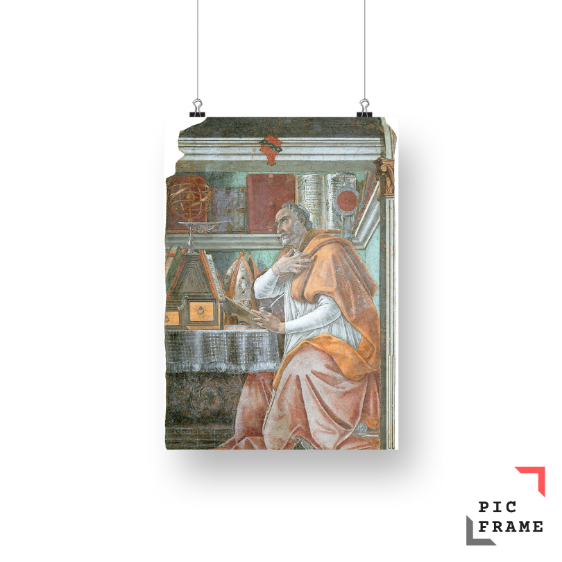 Saint Augustine in His Study