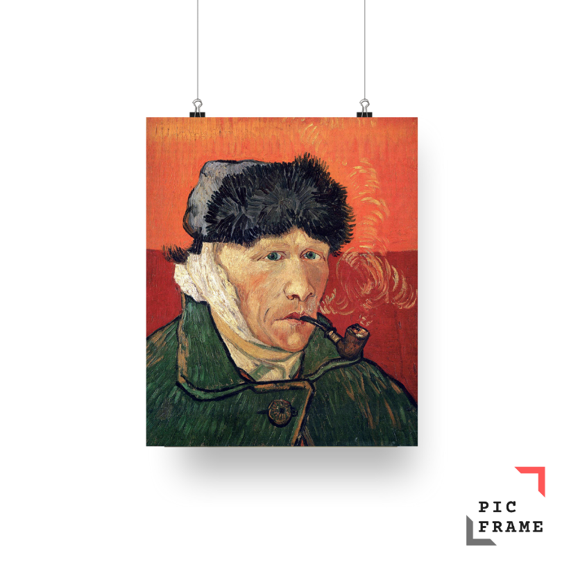 Self-Portrait with Bandaged Ear and Pipe