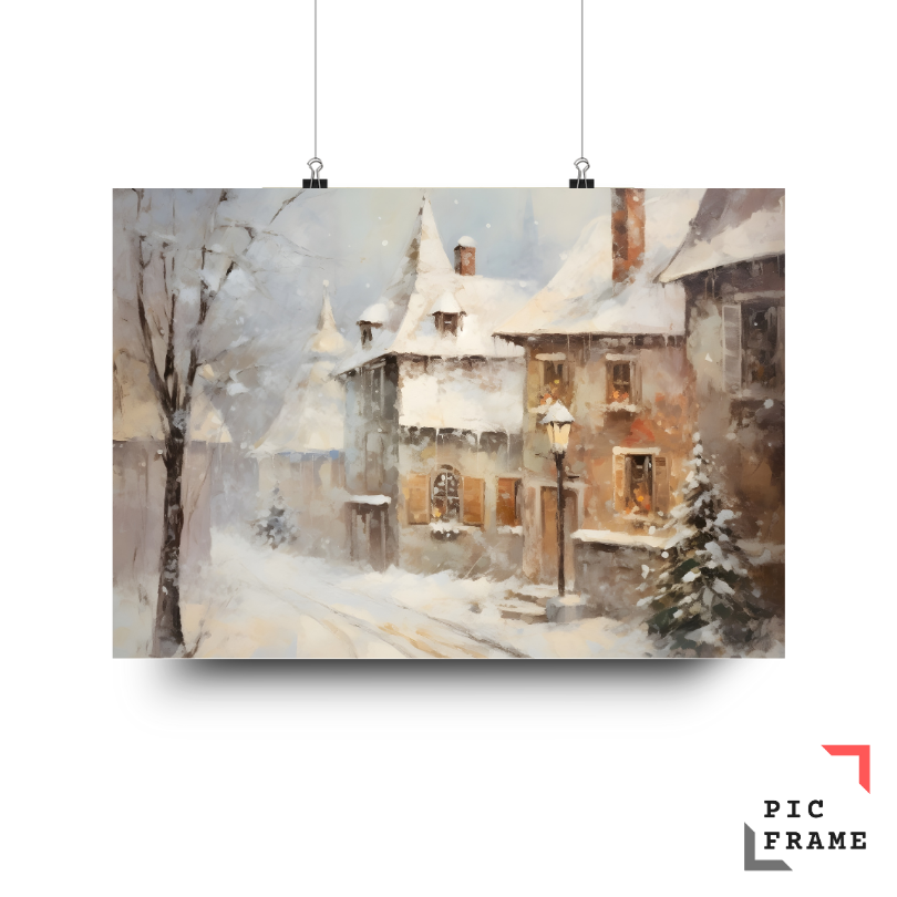 Snowy Village Charm