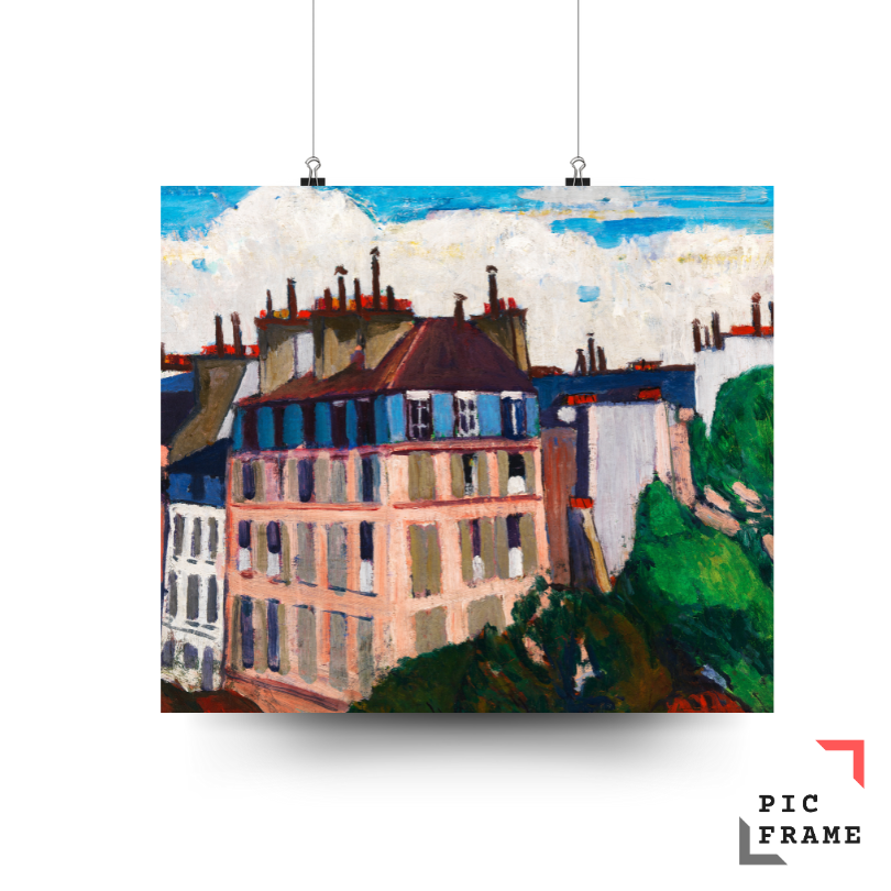 Rooftops, Paris (1909-1912) Henry Lyman Sayen