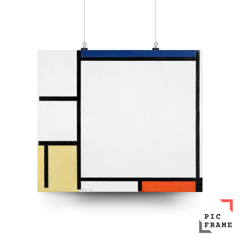 Composition with Blue, Red, Yellow, and Black (1922) Piet Mondrian