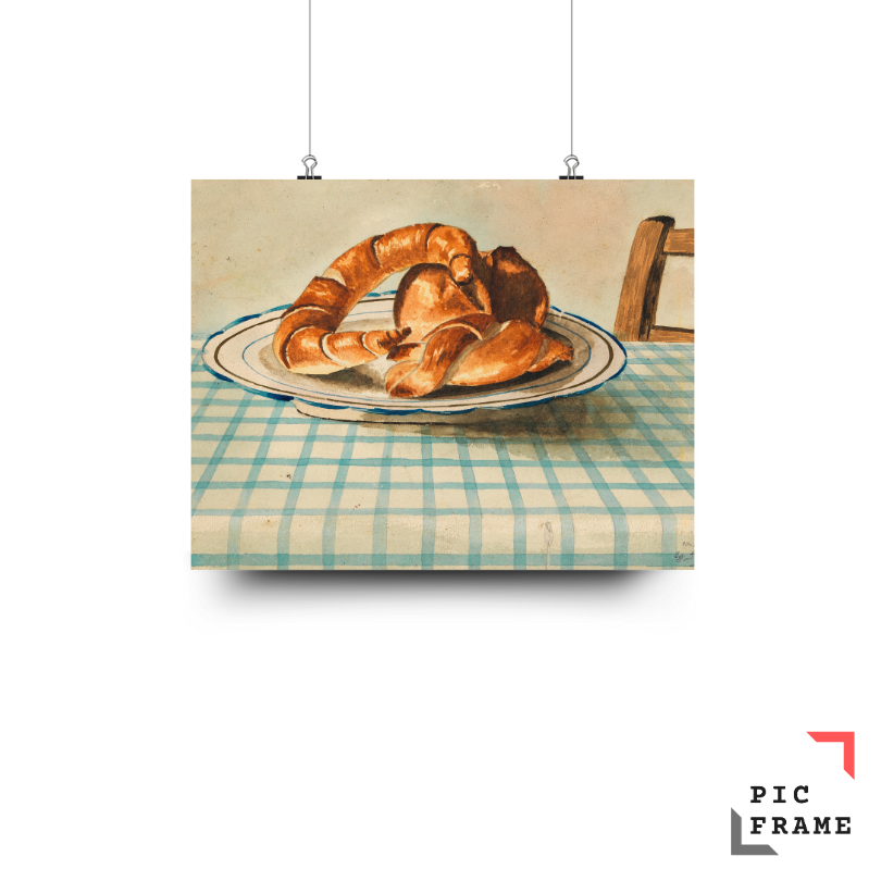 Still Life With Pastry Plate - Egon Schiele