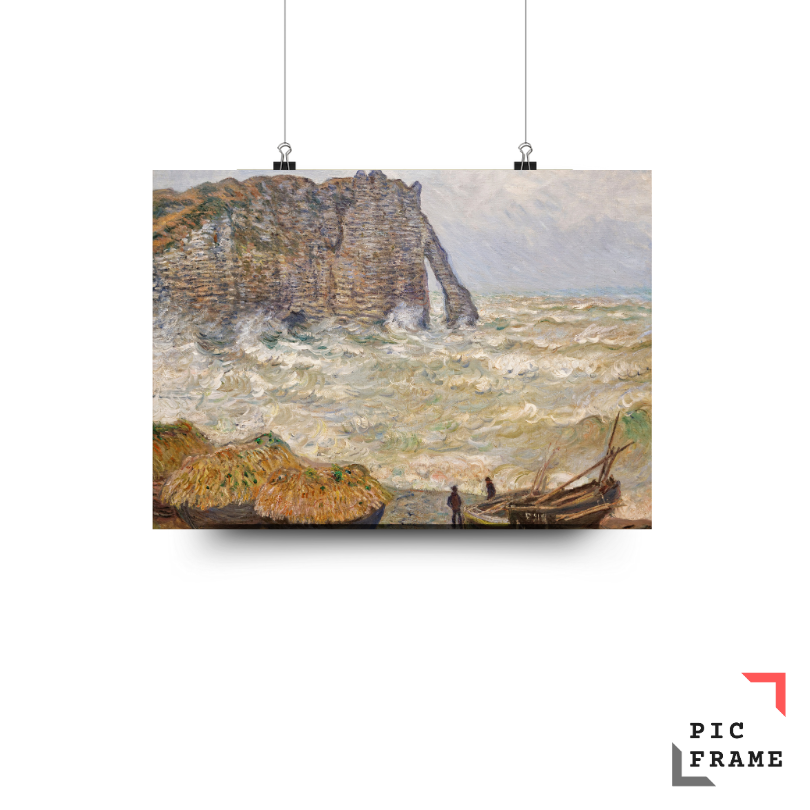 Stormy Sea at Étretat