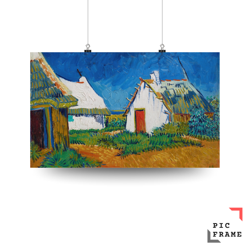 Three White Huts in Saintes-Maries at Post